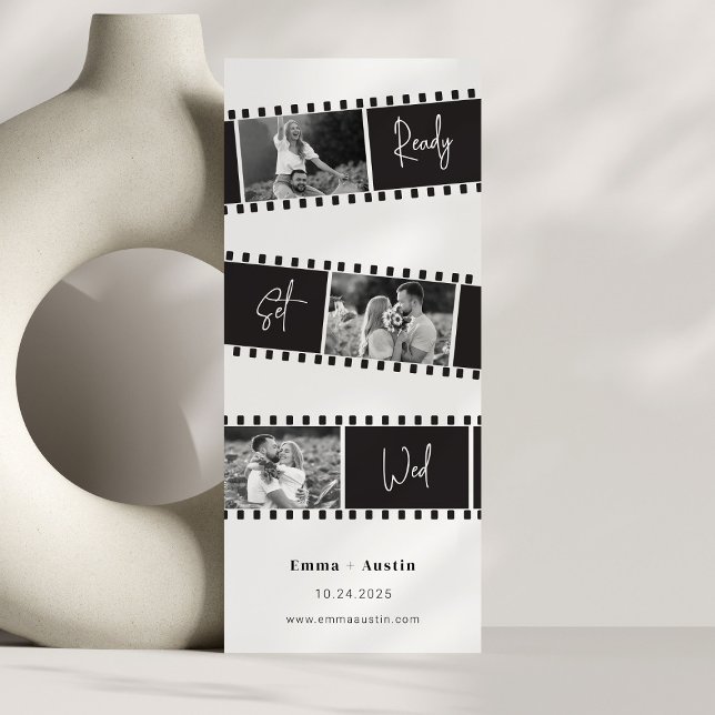 Invitación Película fotográfica Wed Set Listo Guardar la fech (Subido por el creador)