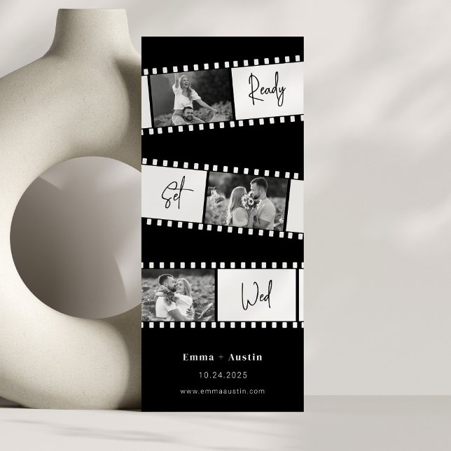 Invitación Película fotográfica Wed Set Listo Guardar la fech (Subido por el creador)