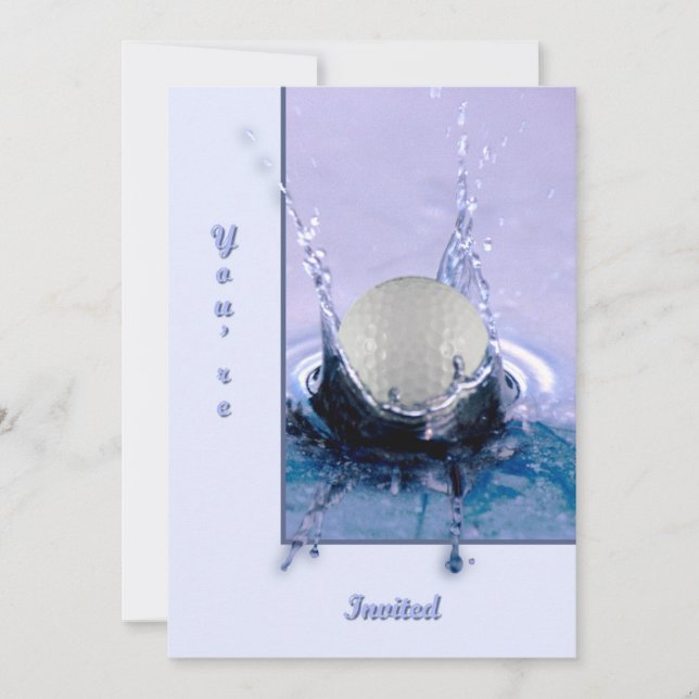 Invitación Peligro del agua (Anverso)