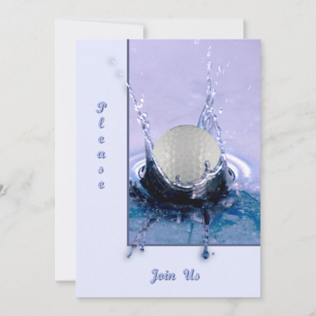 Invitación Peligro del agua (Anverso)