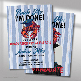 Invitación Pellízcame, terminé graduación de cangrejos de río