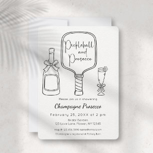 Invitación Pelota de baloncesto y ducha moderna de novias Pro