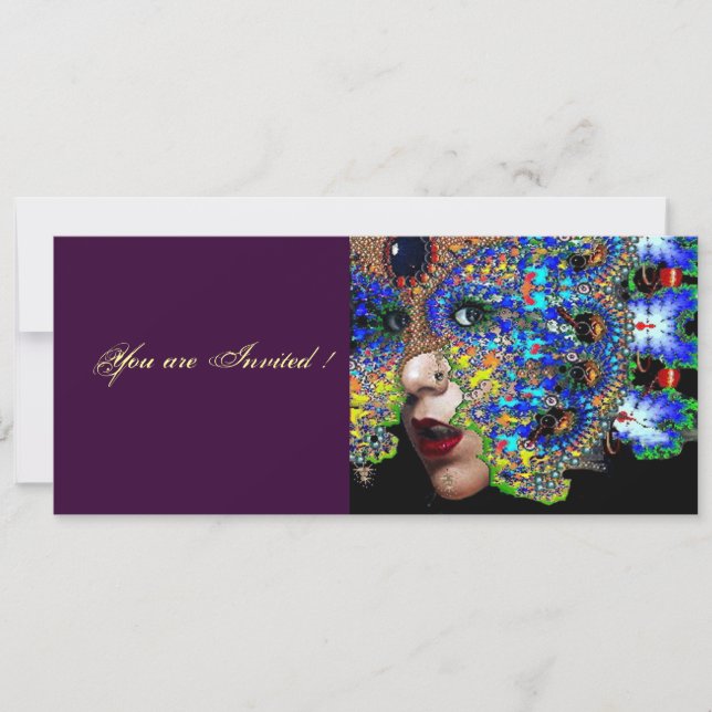 Invitación Pelota de máscaras EPHEMERAL Halloween (Anverso)