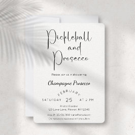 Invitación Pelota de pelota y prosecco con ducha de novia con