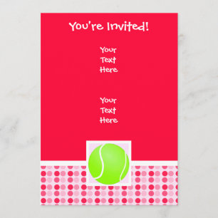 Invitación Pelota de tenis