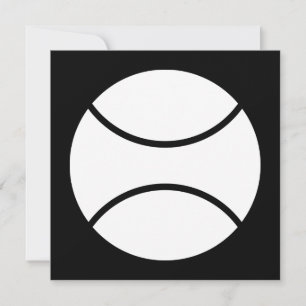 Invitación pelota de tenis