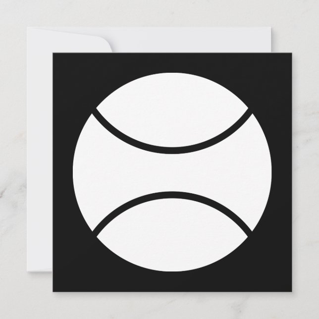 Invitación pelota de tenis (Anverso)