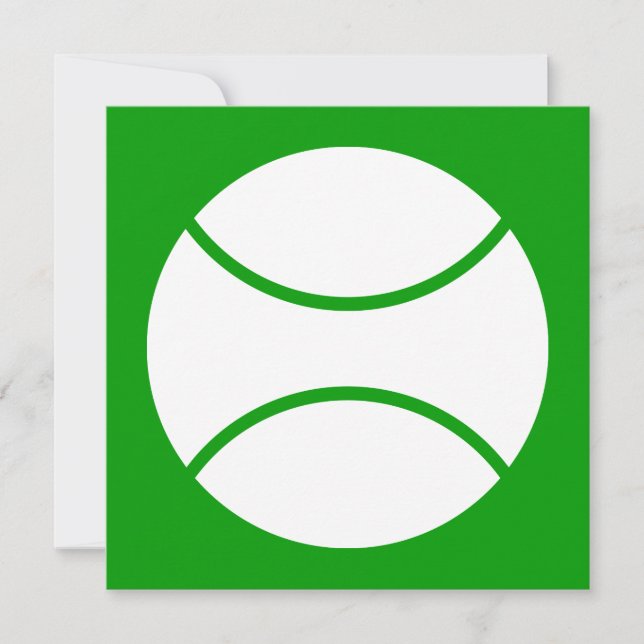Invitación pelota de tenis (Anverso)