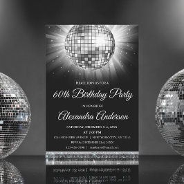 Invitación Pelota Disco de 70 años de la fiesta de cumpleaños