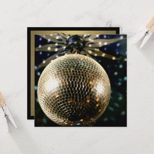 Invitación Pelota disco espejada 3