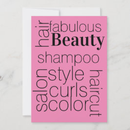 Invitación peluquería,