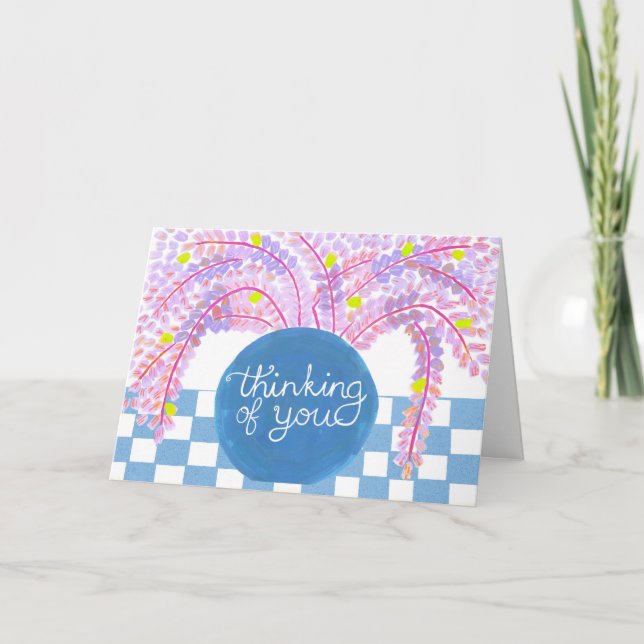 Invitación Pensando en su floración de pulverización floral e (Anverso)
