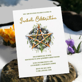 Invitación Pentáculo de las Copas de Nieve en Candlemas de Im