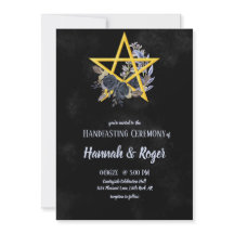 Pentáculo floral gótico negro en ayunas