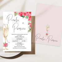 Peonies de vidrio moderno Perlas ducha de novia Pr
