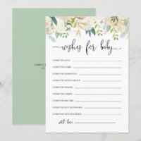 Peonies Gold Purpurina Baby desea Baby Shower