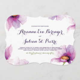 Invitación Peonies radiantees de la acuarela