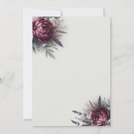 Invitación Peonies y Lavender