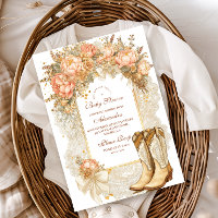 Peony de Rustic Boots Baby Shower