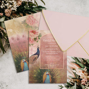 Invitación Peony Flowe Bridal Shower I