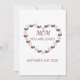 Invitación Peony Heart Mother’s Day Brunch 