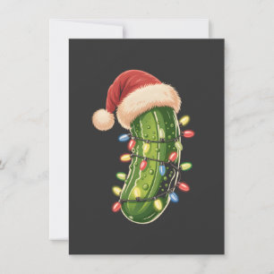 Invitación Pepino de Navidad Pepino en Luces de Navidad Pepin