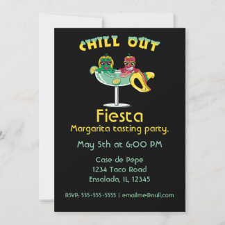 Invitación Peppers en una Margarita con un Sombrero