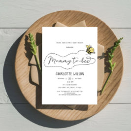 Invitación Pequeña Abeja, Mamá Para Ser Baby Shower
