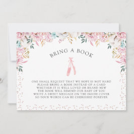 Invitación Pequeña Ballerina trae un libro