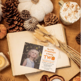 Invitación Pequeña Calabaza 2º cumpleaños