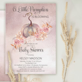 Invitación Pequeña Calabaza Blogueando Baby Shower virtual ro