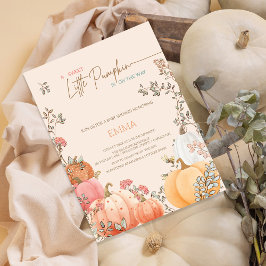 Invitación Pequeña Calabaza Cae en el otoño de Baby Shower