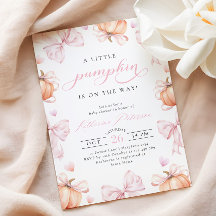 Pequeña calabaza en el Baby Shower de la manera en