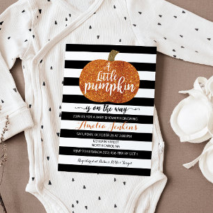 Invitación Pequeña Calabaza En El Camino A Caer Invitan A Bab
