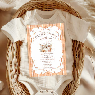 Invitación Pequeña Calabaza En El Camino Cae En Baby Shower