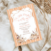 Pequeña Calabaza En El Camino De Baby Shower