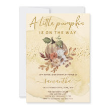 Pequeña Calabaza Está En Camino De Caer En Baby Sh