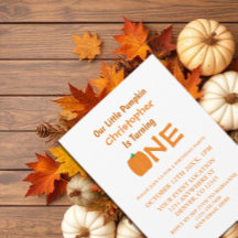 Pequeña Calabaza Primer Cumpleaños