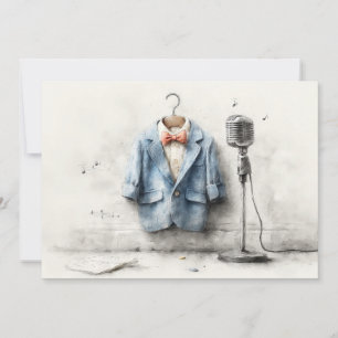 Invitación Pequeña cantante Fiesta de primer cumpleaños