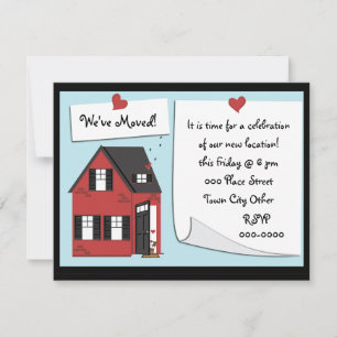 Invitación Pequeña casa de ladrillo