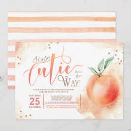 Invitación Pequeña corbata en el camino a Baby Shower