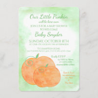 Pequeña cuenca de calabaza Halloween Baby Shower