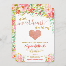 Invitación Pequeña Día de San Valentín de bebé