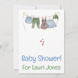 Invitación Pequeña ducha de bebé a precios razonables