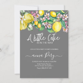 Invitación pequeña ducha de bebé cutáneo