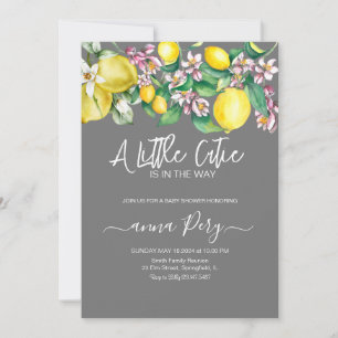 Invitación pequeña ducha de bebé cutáneo