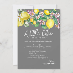 Invitación pequeña ducha de bebé cutáneo