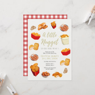 Invitación Pequeña ducha de bebé nugget