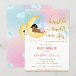 Invitación Pequeña estrella boba pequeña Baby Shower