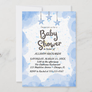 Invitación pequeña estrella de arrugas